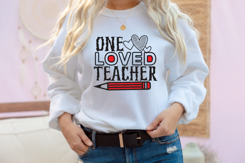 One Loved Teacher T-Shirt Design, One Loved Teacher SVG Cut File, LOVE Sublimation Design, LOVE Sublimation PNG , Retro Valentines SVG Bundle, Retro Valentine Designs svg, Valentine Shirts svg, Cute