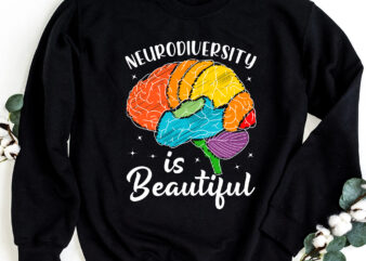ADHD Autism Awareness Neurodiversity is Beautiful Brain NC 1102