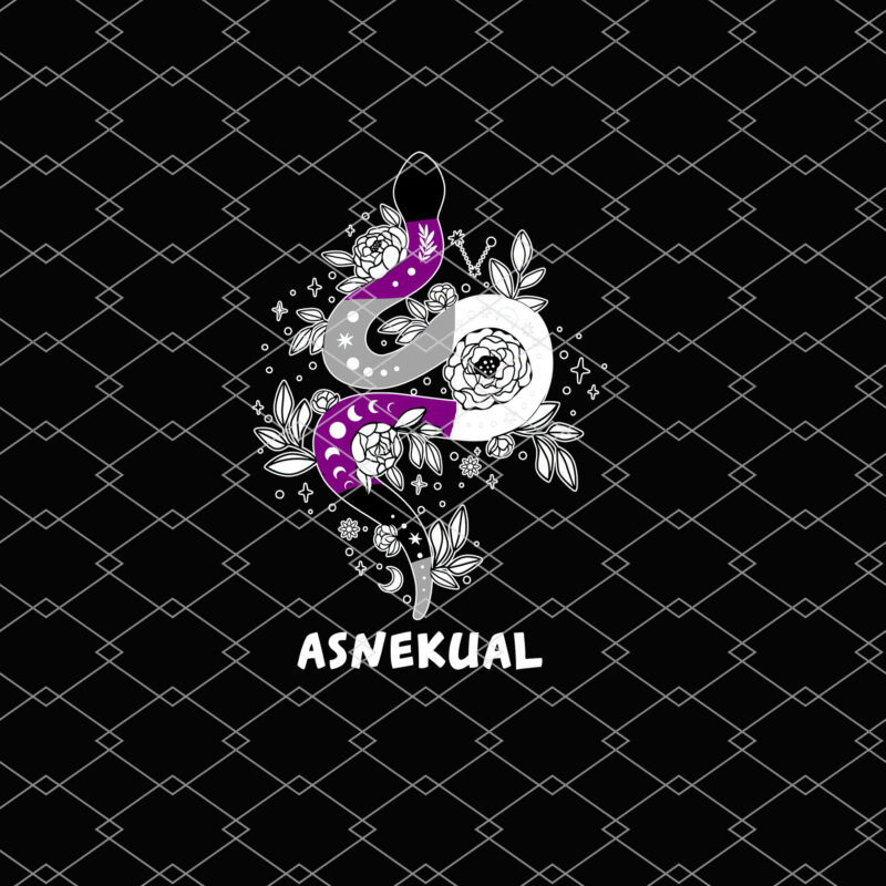 Asnekual Funny Asexual Pride Snake Ace Asexual Pride Flag NL 0402