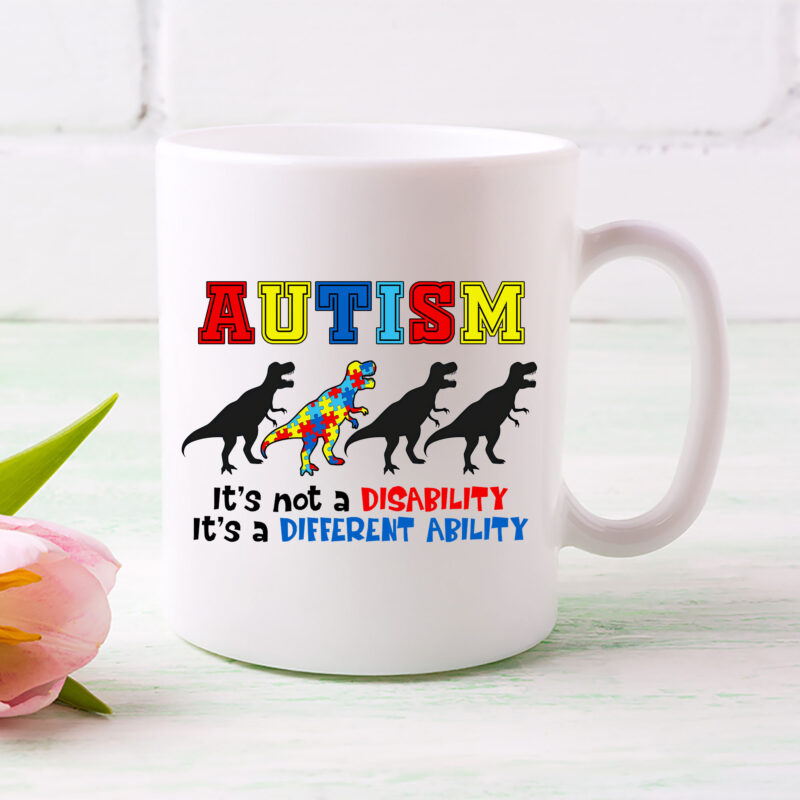 Autism Awareness, Neurodiversity Dinosaur, Autistic Pride, Autism Mom Shirt, Autism Dinosaur Shirt, Rainbow Dinosaur Neurodiversity PNG file PL