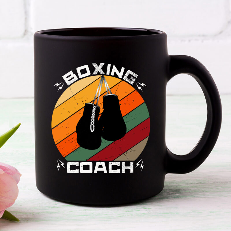 Boxing Coach Funny Vintage Kickboxing Kickboxer Gym Boxer NC 2302