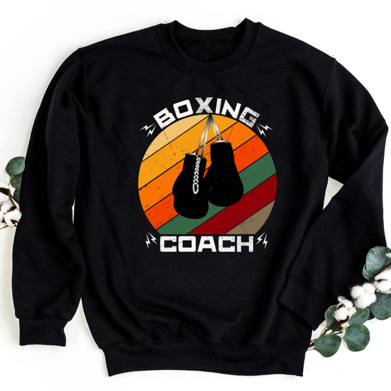 Boxing Coach Funny Vintage Kickboxing Kickboxer Gym Boxer NC 2302