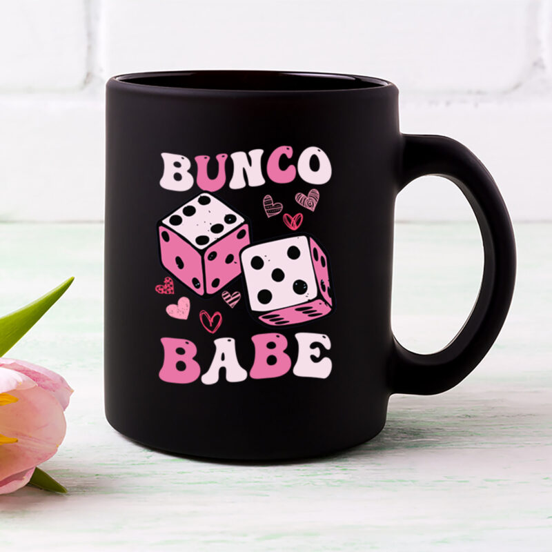 Bunco Babe Funny Bunco Game Night Women Retro Groovy Gamble NL 0602