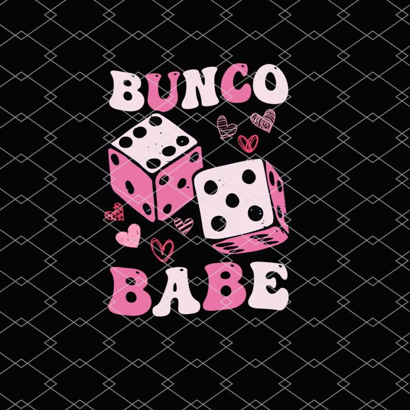 Bunco Babe Funny Bunco Game Night Women Retro Groovy Gamble NL 0602