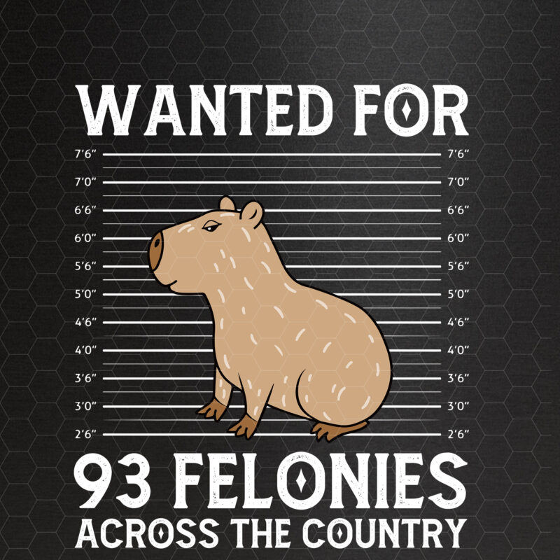 Capybara Mugshot Wanted For 93 Felonies Across The Country NC 0802