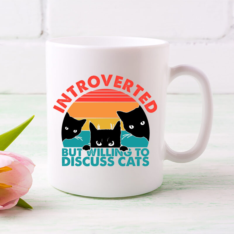 Cat Funny Introverted But Willing To Discuss Cats T-Shirt PL