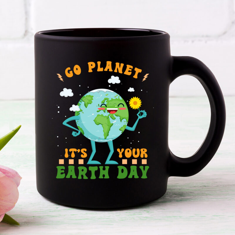 Cute Go Planet Its Your Earth Day Peace Groovy Kids Boy Girl T-Shirt PC