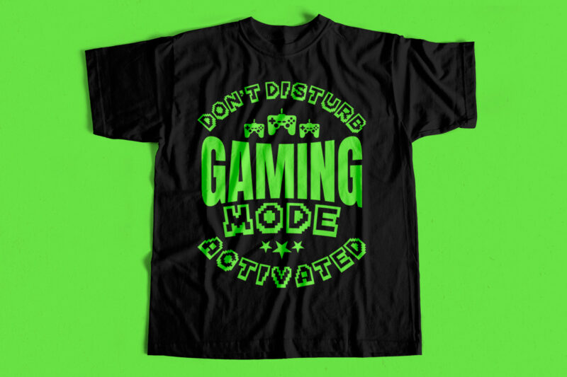 Top Selling Gaming T-Shirt Design Bundle, Gamer Designs, Gaming, Trendy Gaming T-Shirt Designs