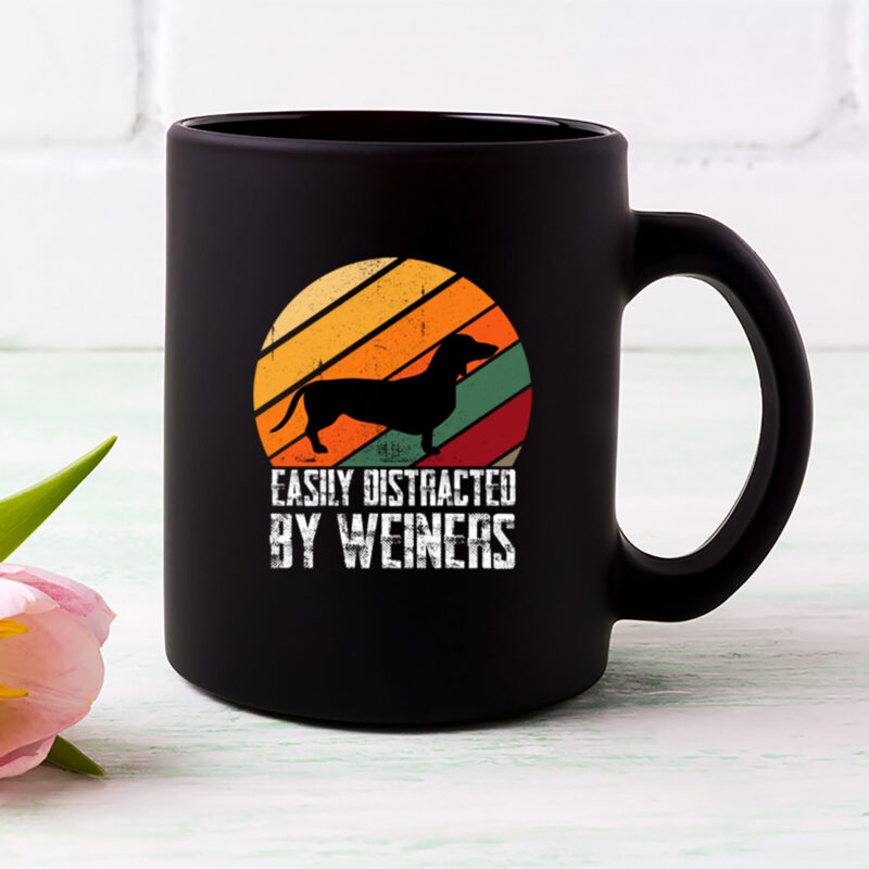 Easily Distracted By Weiners Weiner Dog Owner Weenie Mom Dad NL 2202