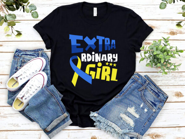 Extraordinary girl down syndrome awareness t21 day march 21 nl 2002 vector clipart