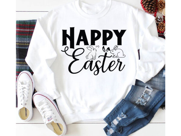 Happy easter t-shirt design,a-z t-shirt design design bundles all easter eggs babys first easter bad bunny bad bunny merch bad bunny shirt bike with flowers hello spring daisy bees sign