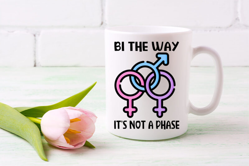 Funny Bisexual Bitch Mug Gift Bi Pride Bisexual Present Bi The Way It’s Not A Phase Mug, Bi Pride Flag Funny Mug Gift, Bisexuality NL 1901 10