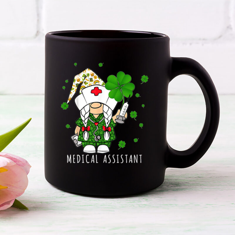 Funny Gnome Heart Medical Assistant St Patrick_s Day Funny Gnomes Medicine NL 3001