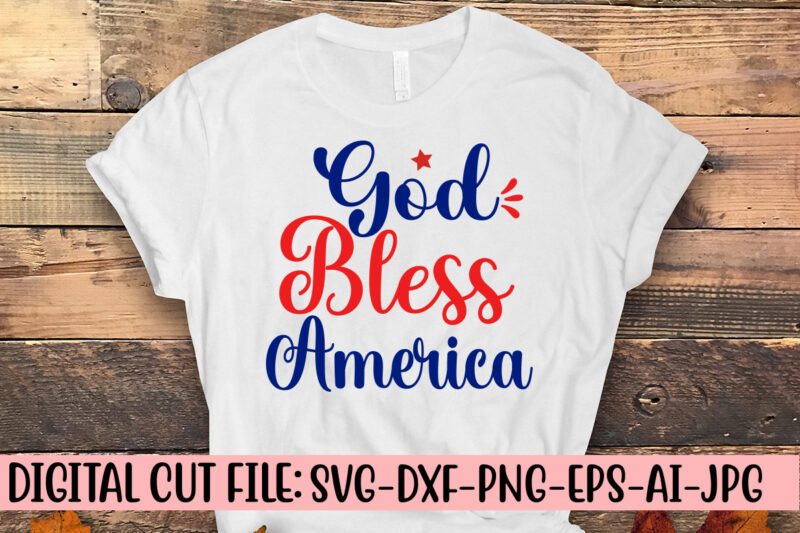 God Bless America SVG Cut File