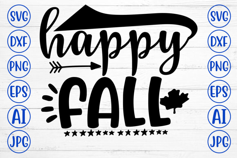 HAPPY FALL SVG