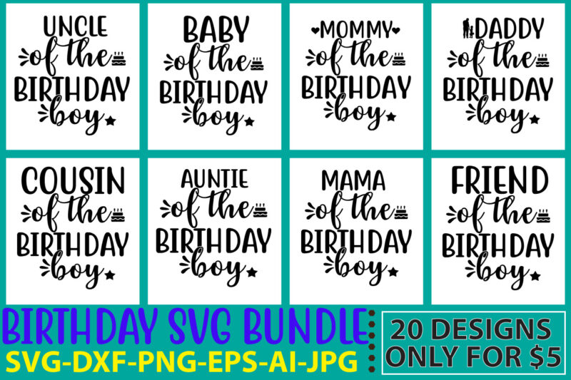 Birthday SVG Bundle