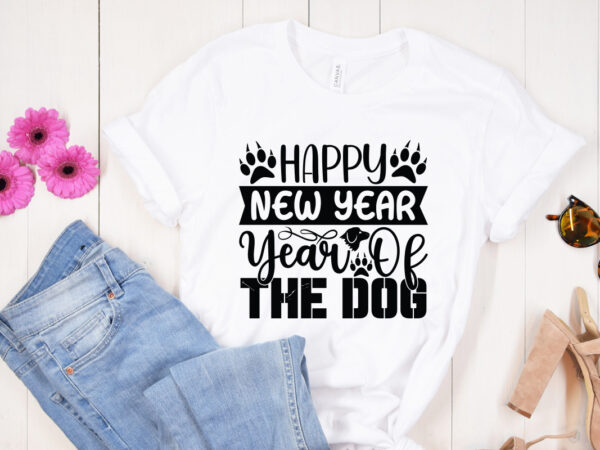 Happy new year year of the dog svg design, moon cat svg, cat svg files for silhouette, cameo & cricut.moon star animal, luna cat silhouette svg, cat with star, magical