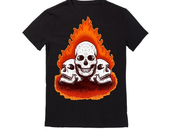 Human skull vector best t-shirt design illustration18