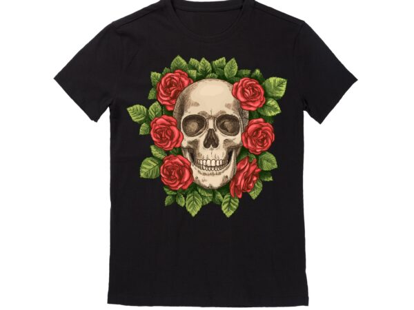 Human skull vector best t-shirt design illustration