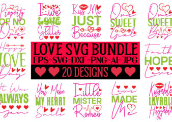 LOVE SVG BUNDLE t shirt vector graphic