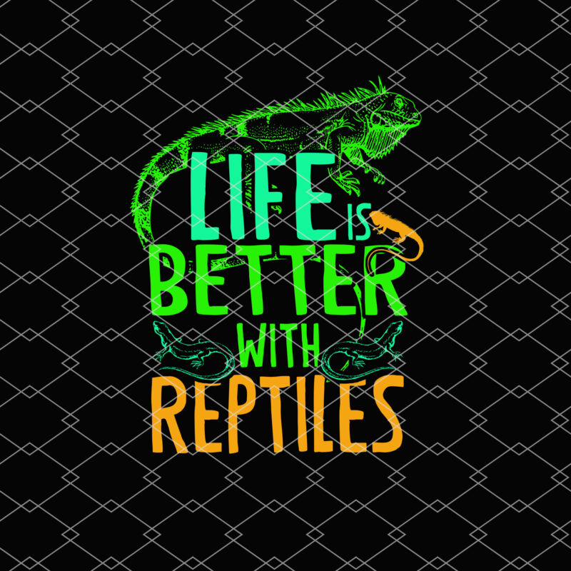 Life Is Better With Reptiles Leopard Gecko Crested Gecko Lizard NL 0102