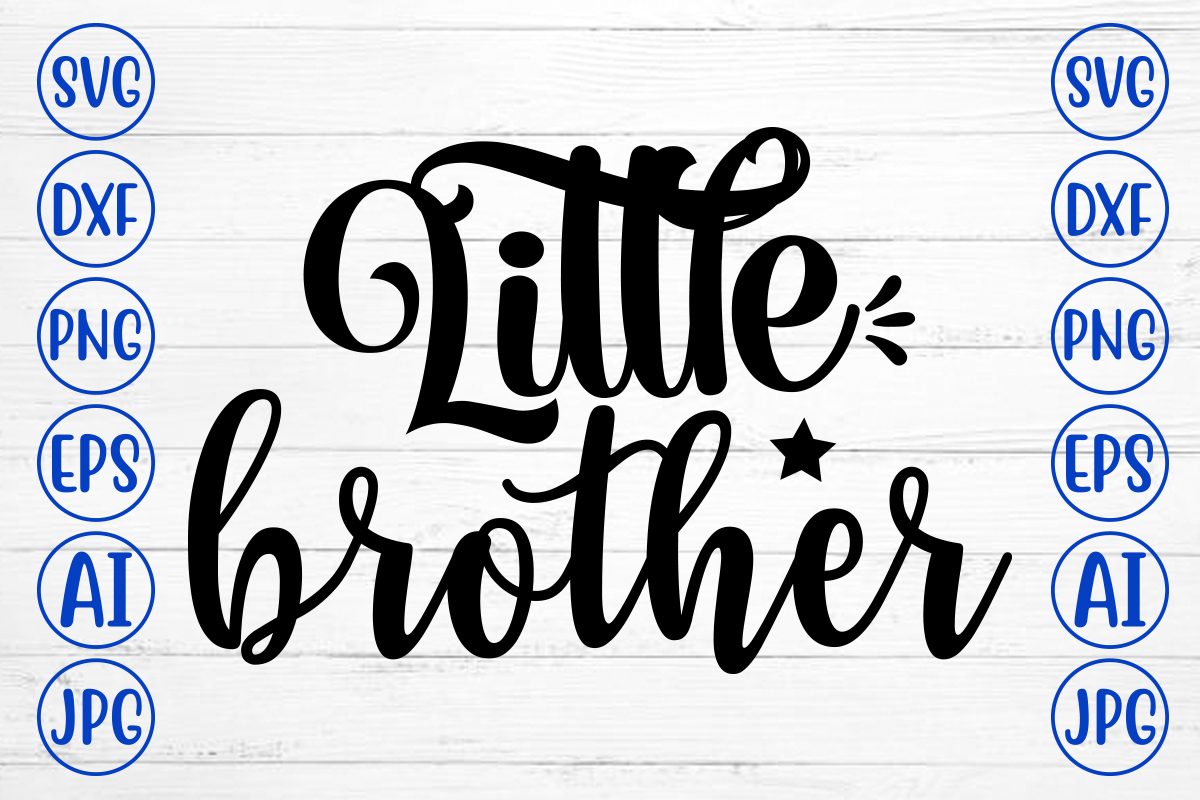 Little Brother SVG - Buy t-shirt designs