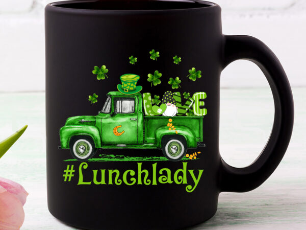 Love lunch lady gnome shamrock saint patrick_s day nc 3101 t shirt vector graphic