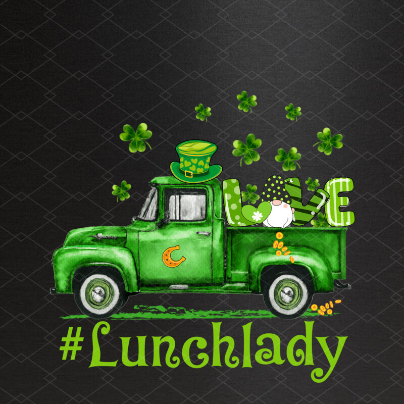 Love Lunch Lady Gnome Shamrock Saint Patrick_s Day NC 3101