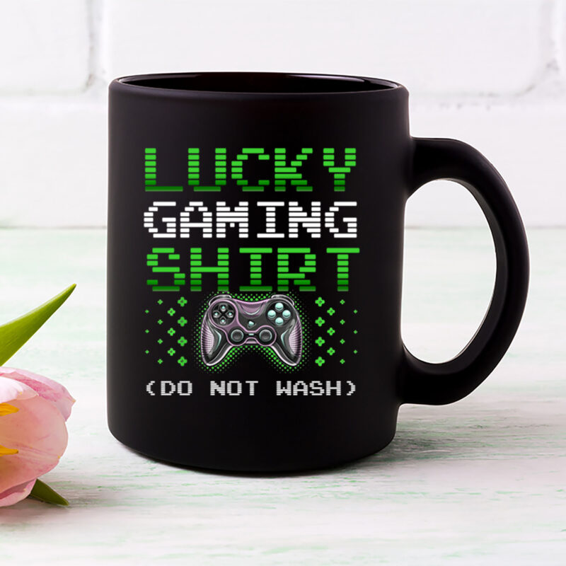 Lucky Gaming Shirt Funny Video Game Controller Retro Gamer NL 0102