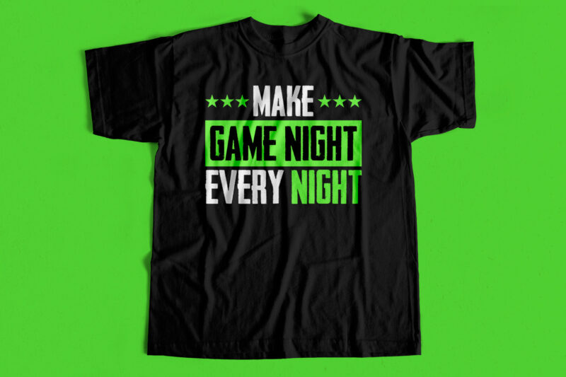 Top Selling Gaming T-Shirt Design Bundle, Gamer Designs, Gaming, Trendy Gaming T-Shirt Designs