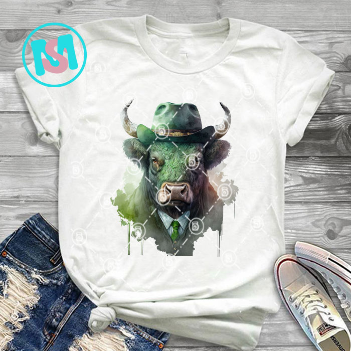 Gangster Animals St.patrick day Bundle part 2, Irish Day PNG, Animals PNG