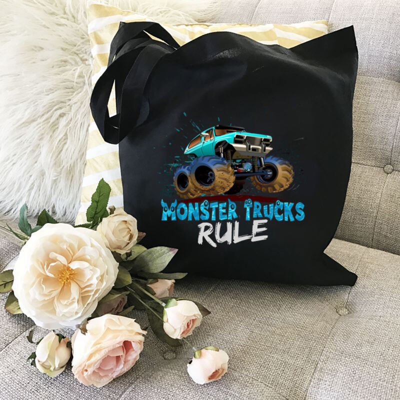 Monster Trucks Rule Funny Monster Truck Lovers Kids Boys Girls Big Size Cars NL 1402