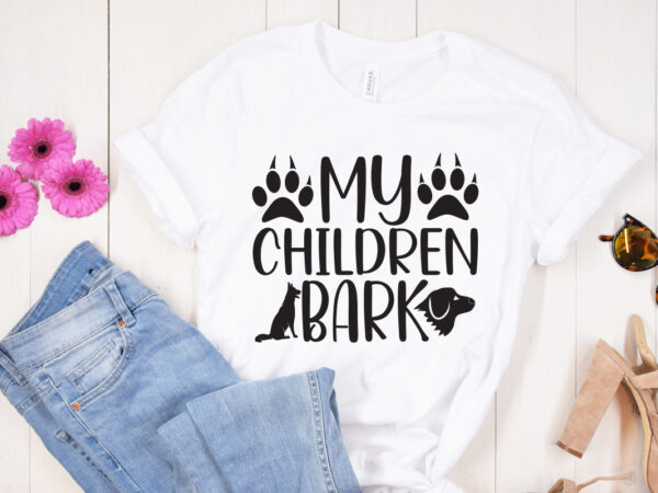 My children bark svg design, moon cat svg, cat svg files for silhouette, cameo & cricut.moon star animal, luna cat silhouette svg, cat with star, magical cat clipart, dog clipart,