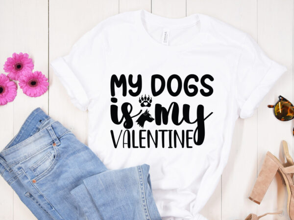 My dogs is my valentine svg design, moon cat svg, cat svg files for silhouette, cameo & cricut.moon star animal, luna cat silhouette svg, cat with star, magical cat clipart,