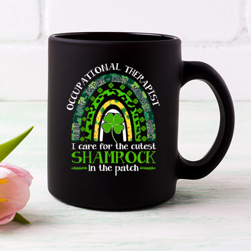 Occupational Therapy Cutest Shamrocks St Patricks Day T-Shirt Design, Occupational Therapy PNG file PL