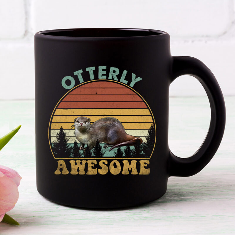 Otter Otterly Awesome Retro Vintage Funny Cute Otter Lovers NC 0602