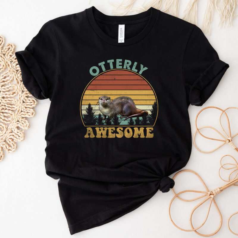 Otter Otterly Awesome Retro Vintage Funny Cute Otter Lovers NC 0602