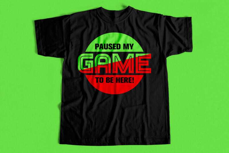 Top Selling Gaming T-Shirt Design Bundle, Gamer Designs, Gaming, Trendy Gaming T-Shirt Designs