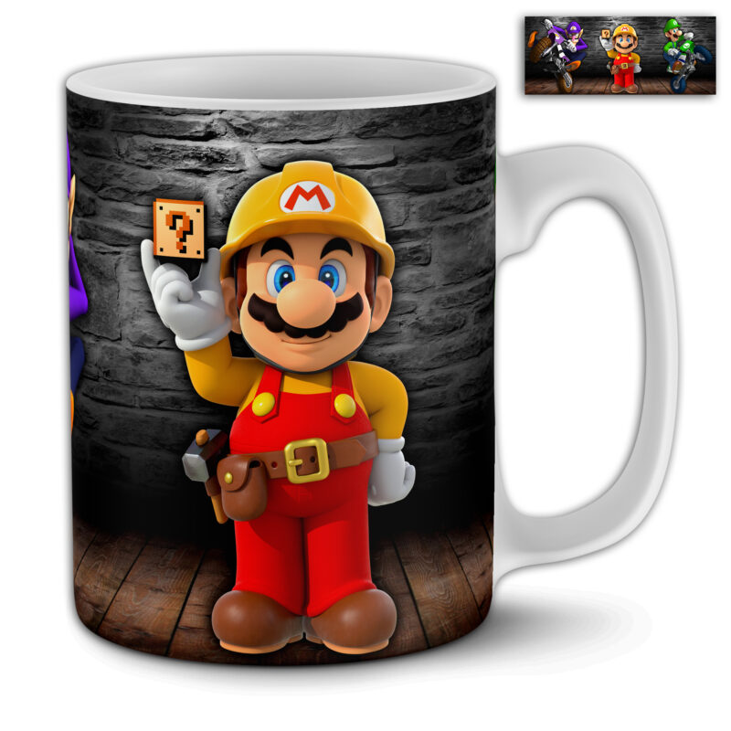 Plumber Super Mario Bros Coffee Print on Demand Bundle Collection Pack