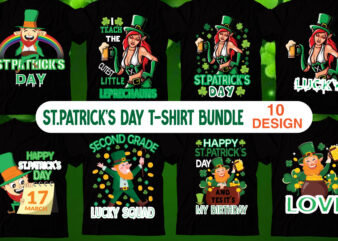 ST. Patrick’s Day Bundle,studio files 100 patrick day vector t-shirt designs bundle amsterdam st.patricks day art tricks baby mardi gras number design svg buy patrick day t-shirt designs for commercial