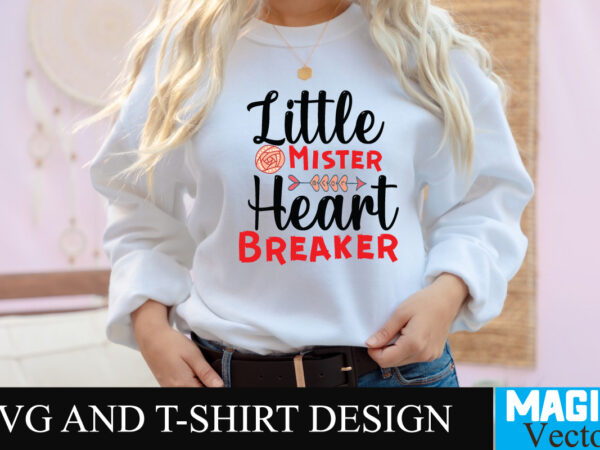 Little mister heart breaker t-shirt design,love sublimation design, love sublimation png , retro valentines svg bundle, retro valentine designs svg, valentine shirts svg, cute valentines svg, heart shirt svg, love,