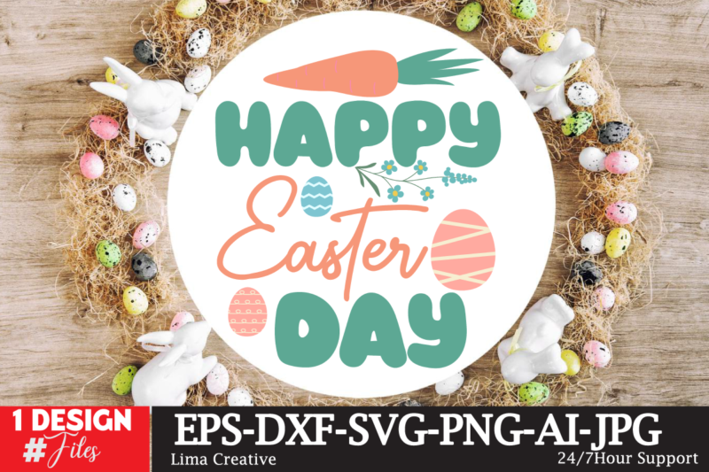 Happy Easter Day Sign SVG,Easter Bundle SVG PNG, Easter Farmhouse Svg Bundle, Happy Easter Svg, Easter Svg, Easter Farmhouse Decor, Hello Spring Svg, Cottontail Svg Spring porch sign svg, easter