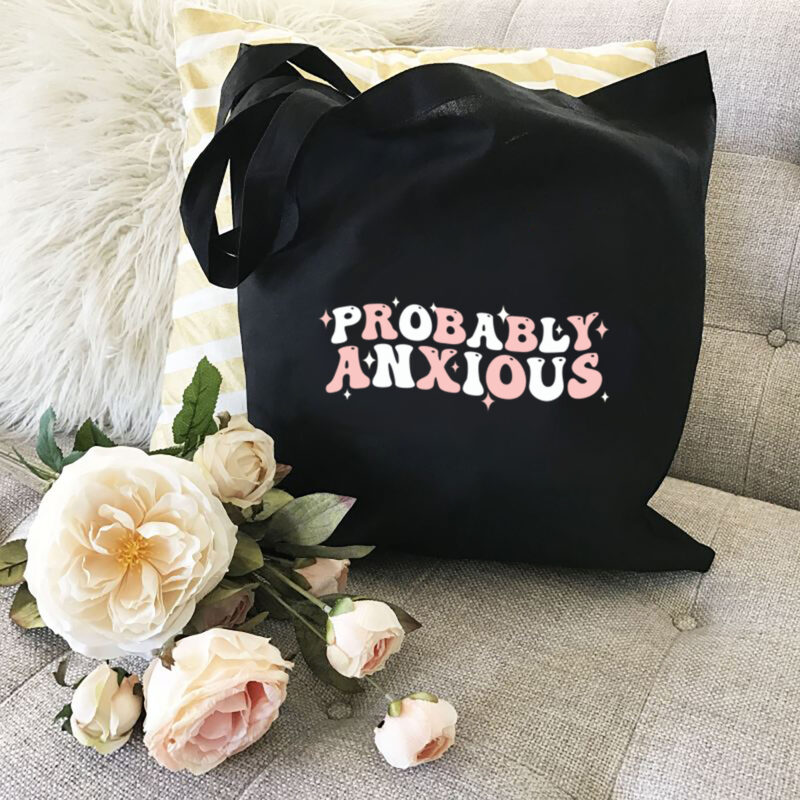 Probably Anxious Anxiety PNG Files, Funny Mental Healh Digital Download, Retro Groovy T-Shirt Design, April Mental Health Awareness NL 1802