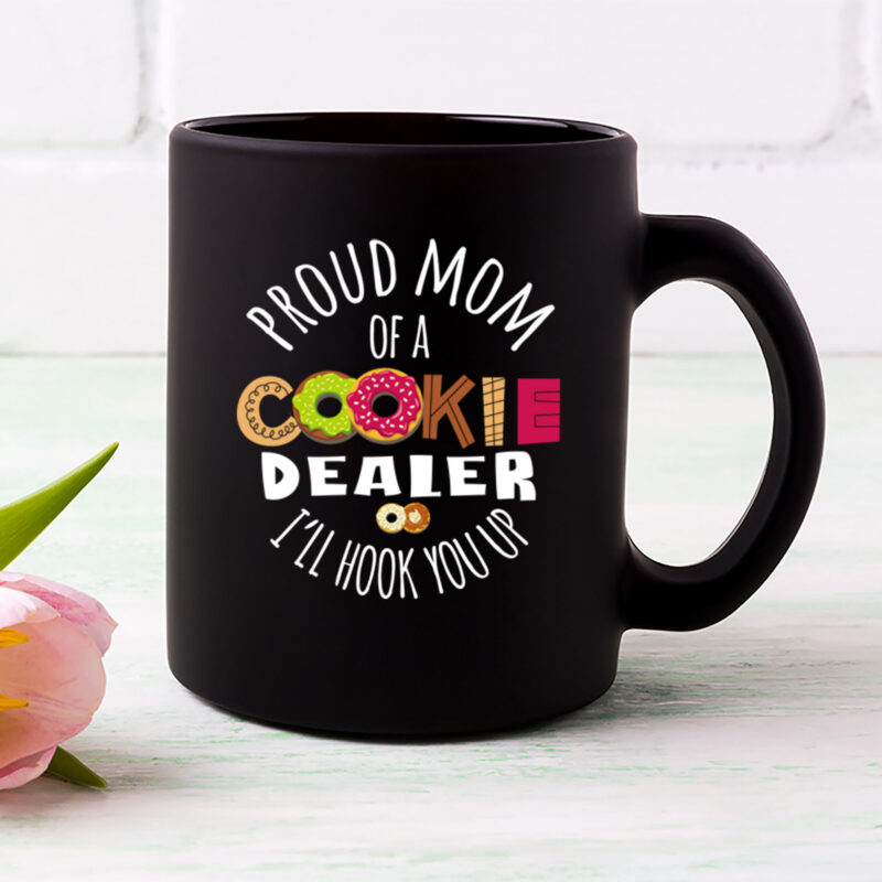 Proud Mom Of A Cookie Dealer Girl Troop Leader Matching T-Shirt PNG file PL