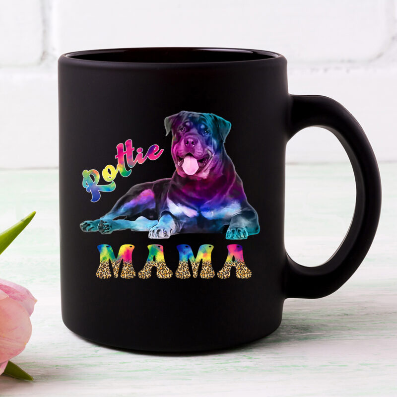 Rottie Rottweiler Mama Women Mothers Day Dog Mom Tie Dye NC 2302