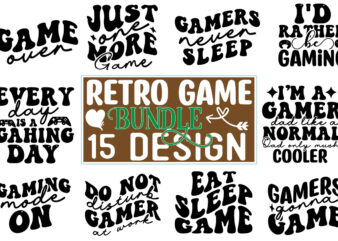 Retro Game SVG Design bundle
