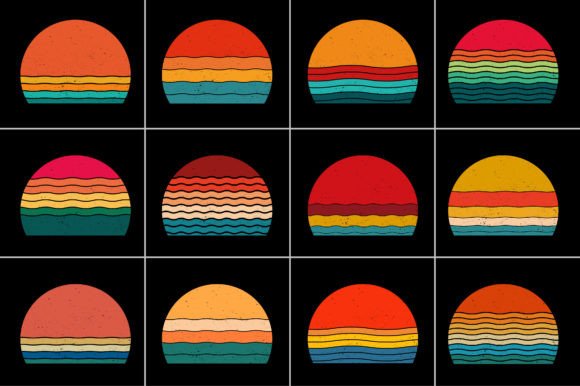 Retro Vintage Sunset T-Shirt Background Bundle,Sunset,Vintage,Retro,Sunset Bundle,Retro Vintage Sunset.Retro Sunset,Vintage Retro,Vintage Sunset,Retro Colorful Background,Vintage Colorful Background,Pod,T Shirt Elements,Vintage Circle Sunset,retro Circle Sunset,Sunset Graphic Design,Half Circle Vintage,Retro Striped Sunset,Vintage Striped Sunset,Distress