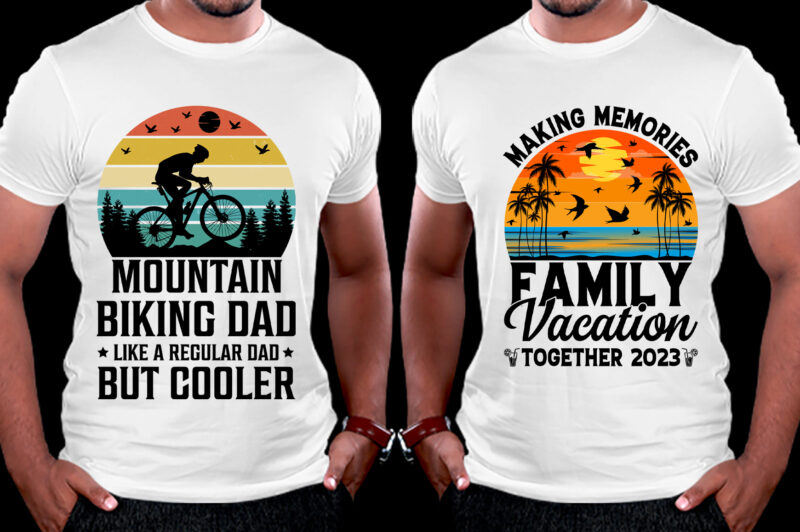 T-Shirt Design-Retro Vintage Sunset