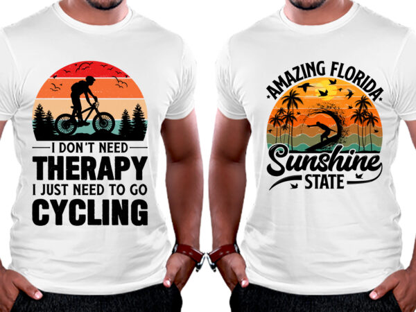 T-shirt design-retro vintage sunset