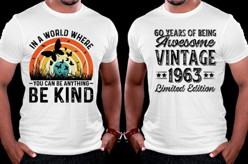 T-Shirt Design-Vintage Sunset SVG